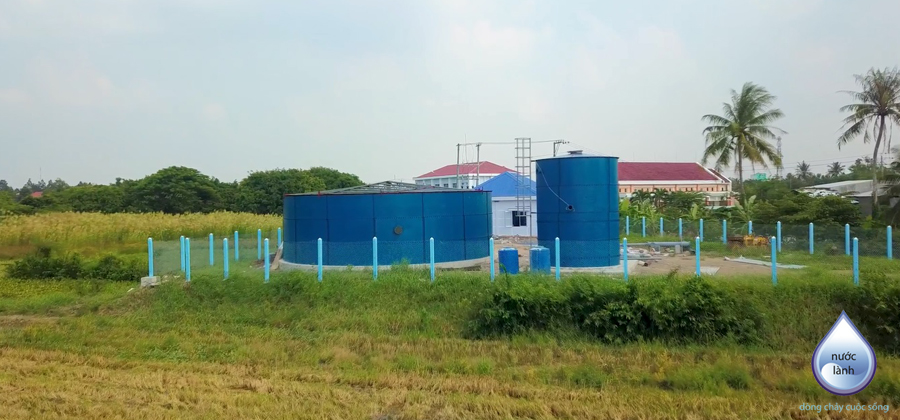 Công trình: Bể chứa nước Aquatank Nhà máy cấp nước Mỹ An