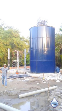 Công trình:  Bể Oxyla - Xây dựng, thiết bị trạm cấp nước xã Vĩnh Hòa Hiệp