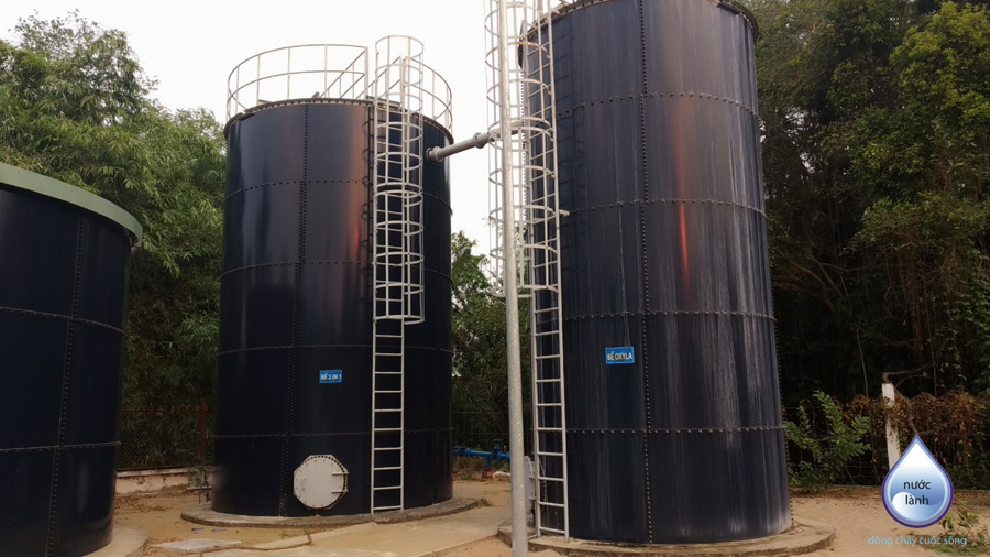 Công trình: Bể chứa, bể Oxy hóa, bể 2 in 1. Trạm cấp nước Xã Vĩnh Hòa Hiệp - Huyện Châu Thành, Tỉnh Kiên Giang
