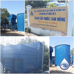 Công trình: Xây dựng nhà máy nước mặt Tam Nông, công suất 2500 mét khối/ngày đêm