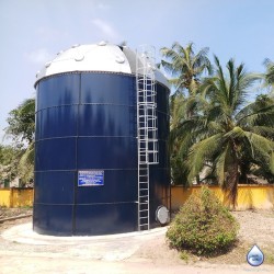 Complete 2 in 1 tank works. Raise capacity of Chau Binh water plant